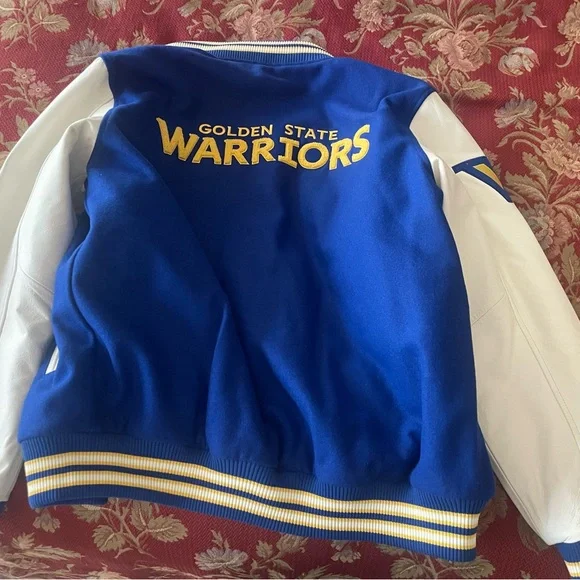 Blue and Yellow Warriors Varsity Jacket